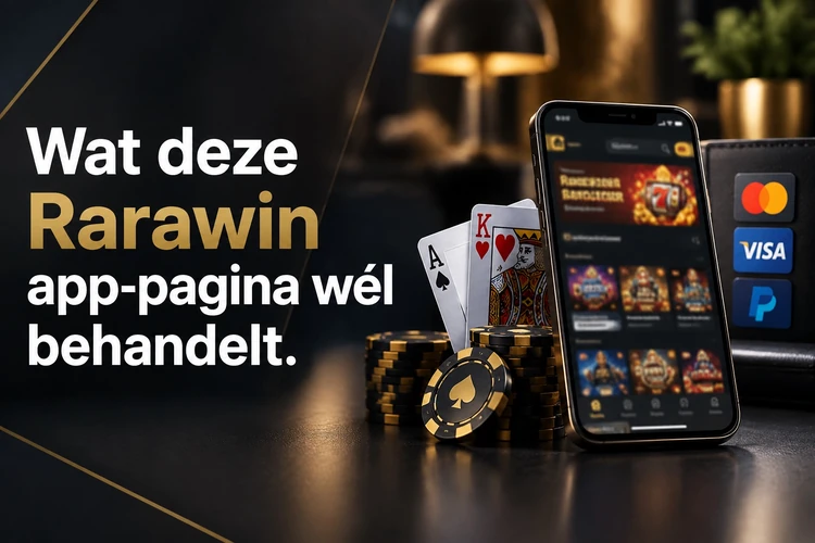 Wat deze Rarawin app-pagina wél behandelt