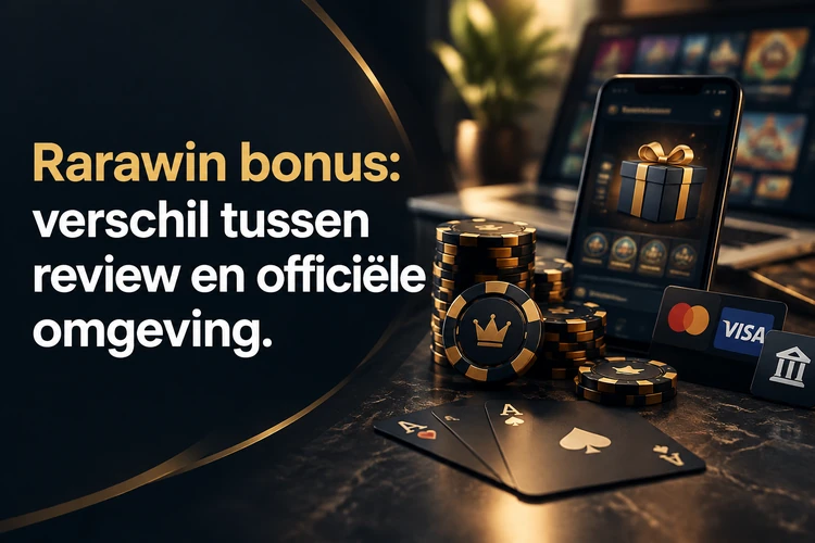 Rarawin bonus: verschil tussen review en officiële omgeving
